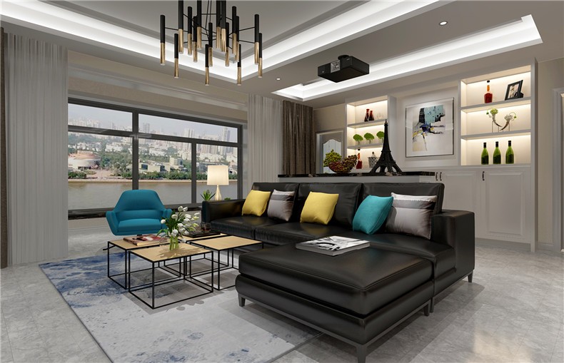 現(xiàn)代簡約的設(shè)計(jì)風(fēng)格具有實(shí)用、簡潔、功能性強(qiáng)等特點(diǎn)。非常符合現(xiàn)代年輕人的需求。因?yàn)楝F(xiàn)在生活在節(jié)奏較快的都市中，整天在忙碌中度過，時(shí)間長了會(huì)使人感覺非常的疲憊。所以與紅紅綠綠的跳眼顏色相比，更需要種淺色調(diào)，營造一種溫馨、安靜的生活氛圍。來忘記外面的煩惱，有自己的一方天地。